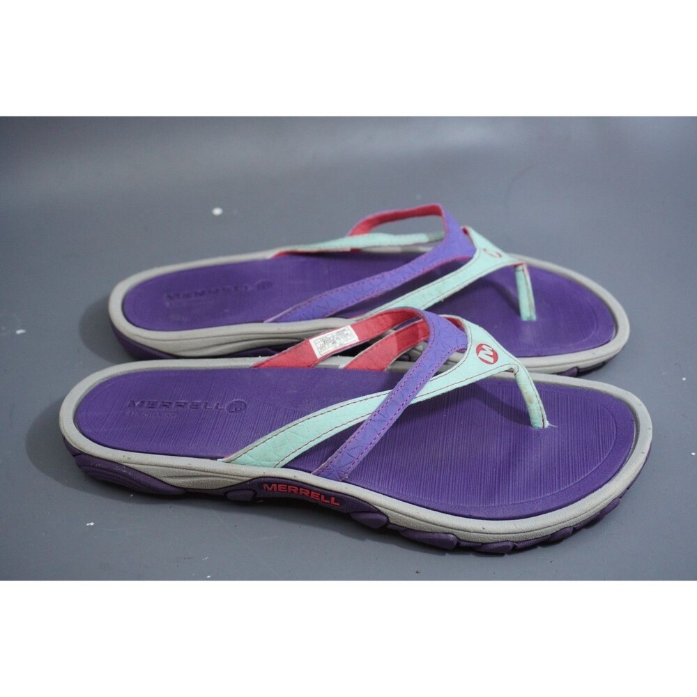 Merrell Enoki Flip 2 Sandals Women's Size 6 Light Purple Teal Pink Thong J65282